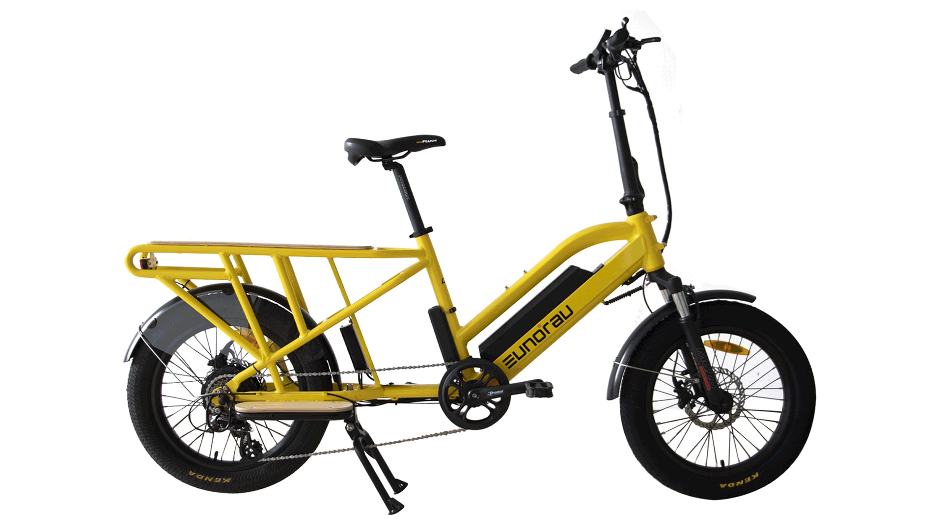 EUNORAU G30 CARGO 20 48V250W Hub Motor Electric Long Tail Cargo Bike For Family Wagon or Ubereats Delivery