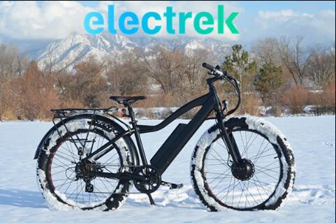Electric Snow Cycling: Dual motor e-bike Review By electrek