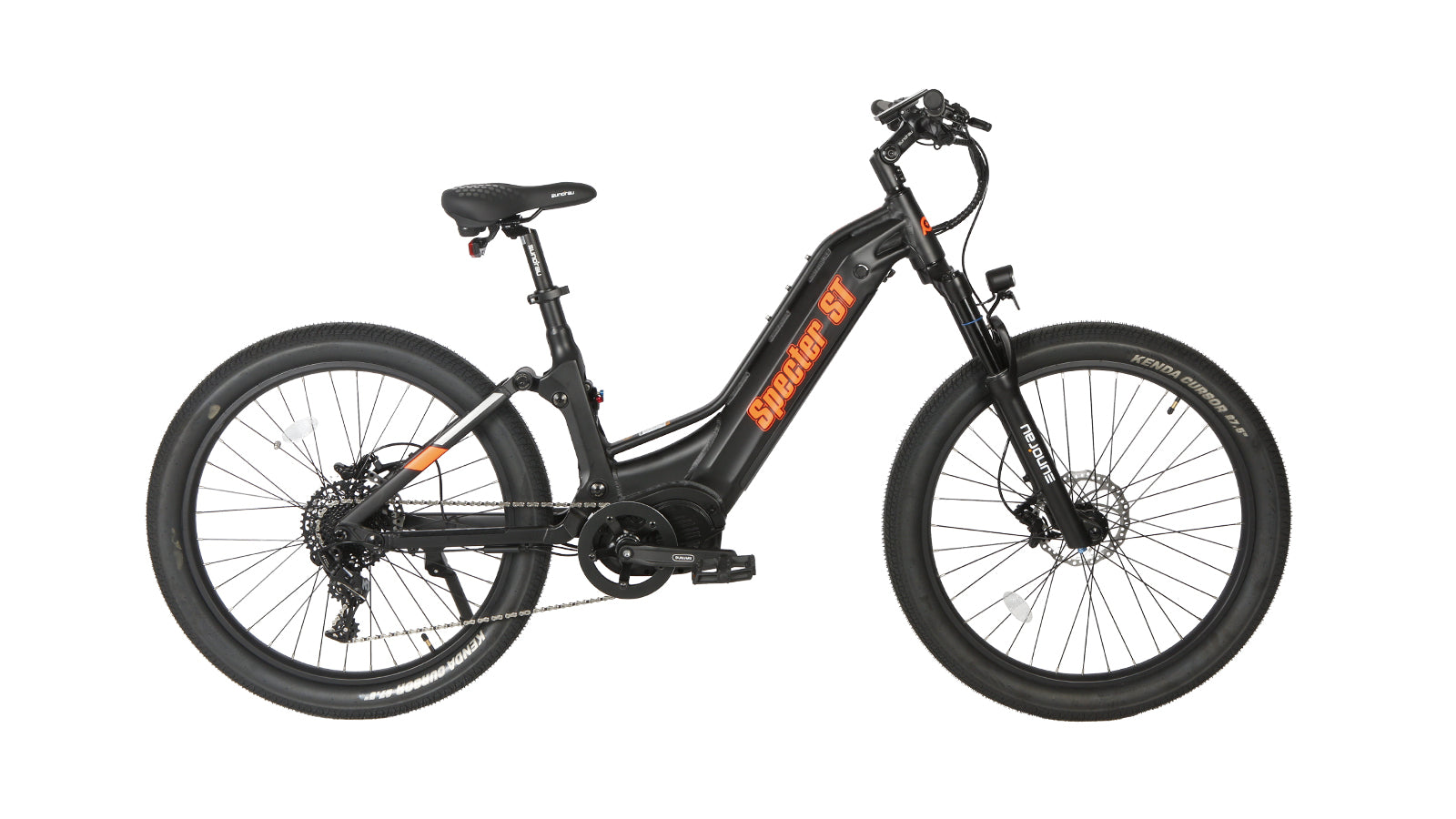 Eunorau SPECTER-ST 2.0 full-suspension fat e-bike, side profile on white background